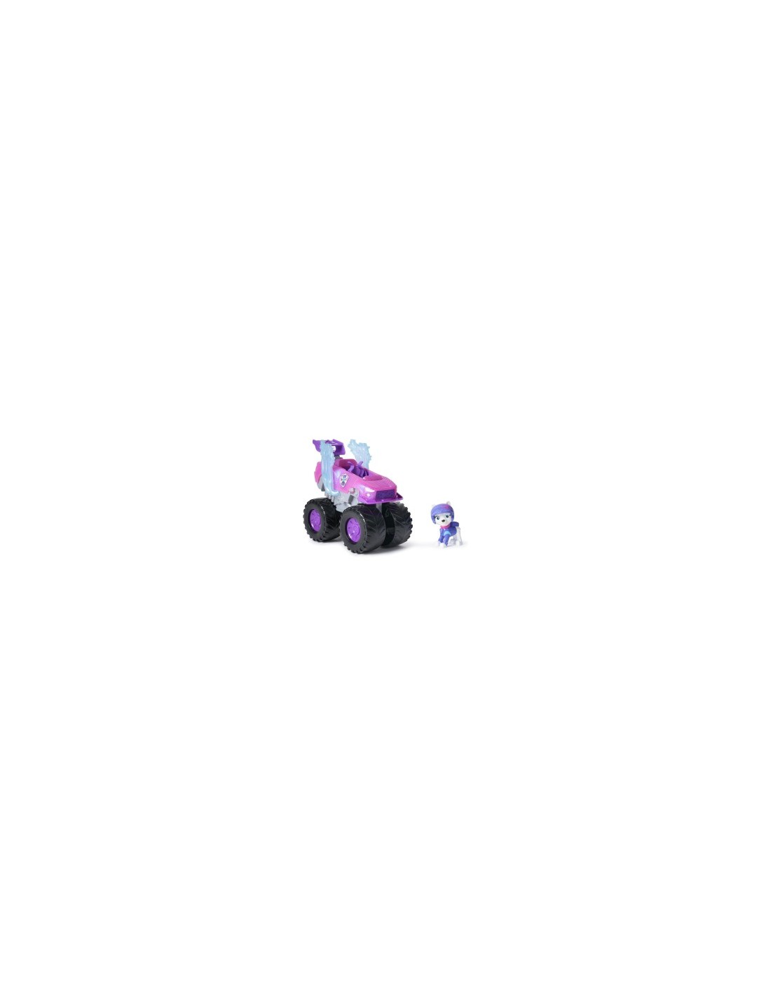 PAW Patrol Rescue Wheels Monster Truck di Roxi con Ariete Trasformabile e Personaggio