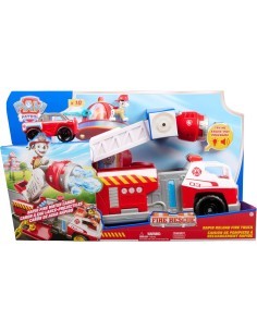 PAW Patrol Camion dei Pompieri Caricamento Rapido con Marshall, Suoni, Luci e Mini Veicolo