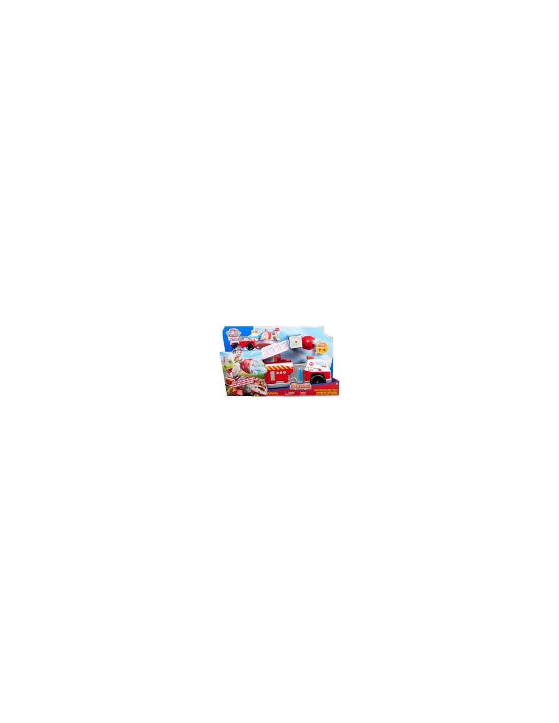 PAW Patrol Camion dei Pompieri Caricamento Rapido con Marshall, Suoni, Luci e Mini Veicolo