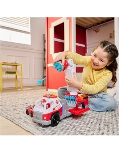 PAW Patrol Camion dei Pompieri Caricamento Rapido con Marshall, Suoni, Luci e Mini Veicolo