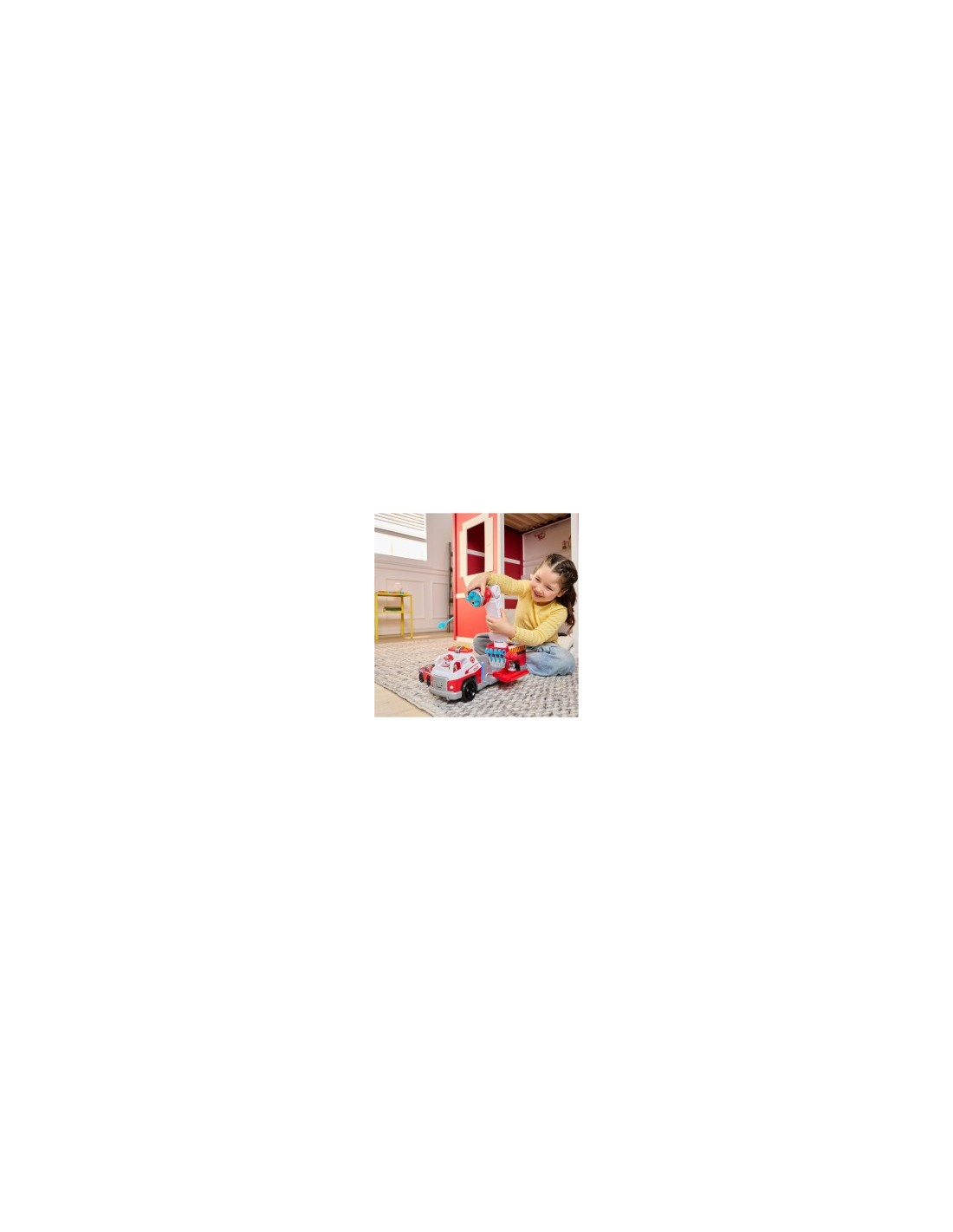 PAW Patrol Camion dei Pompieri Caricamento Rapido con Marshall, Suoni, Luci e Mini Veicolo
