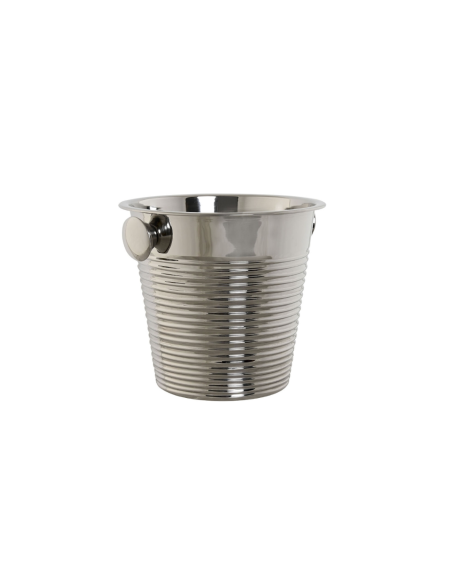 SECCHIELLO PORTABOTTIGLIE PC214614 INOX 24X24X22CM PLATINATO