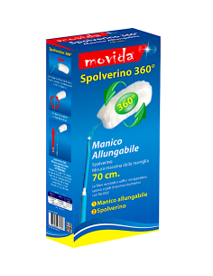 SPOLVERINO 64542 CATTURA POLVERE MANICO ALLUNGABILE 70CM
