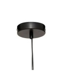 Sospensione Adelia, metallo nero, diametro 98 cm, altezza 105 cm