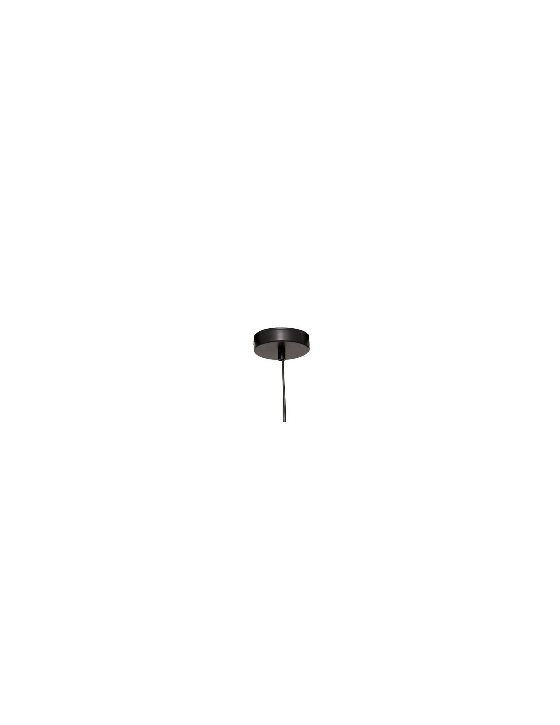 Sospensione Adelia, metallo nero, diametro 98 cm, altezza 105 cm