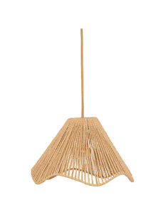 Paralume ABJ Cord Vito, effetto corda naturale, beige, diametro 37 cm