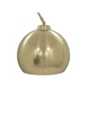 Lampada da terra ad arco Floris, metallo dorato, altezza 177 cm, abat-jour orientabile
