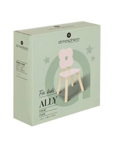 Sedia Dolce Fiore, Rose, MDF E1/Pine, L. 23 x P. 23 x H. 48 cm