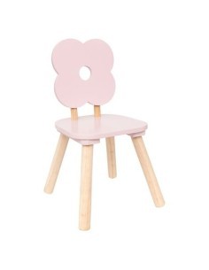 Sedia Dolce Fiore, Rose, MDF E1/Pine, L. 23 x P. 23 x H. 48 cm