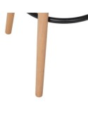 Sedia da bar alta Maxon, beige, gambe in legno di faggio, PP, L. 40 x P. 43 x H. 92,5 cm, 4.5 Kg