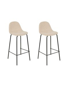 Sgabello da bar Vladi, bianco, acciaio e plywood E1, L. 43,5 x P. 41,5 x H. 96 cm, 4,55 Kg