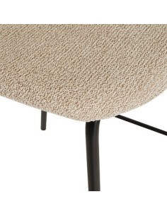 Sgabello da bar Vladi, bianco, acciaio e plywood E1, L. 43,5 x P. 41,5 x H. 96 cm, 4,55 Kg