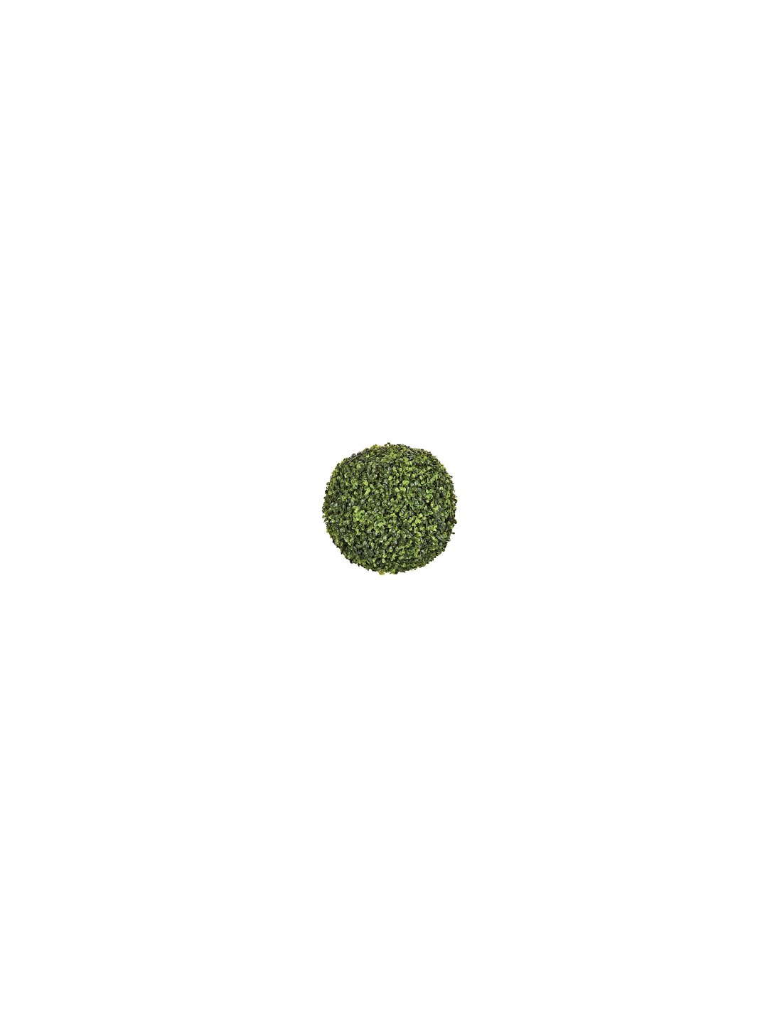 Sfera di bosso artificiale, verde, diametro 38 cm, polietilene PE, Ø 38 x H. 38 cm, 0.71 Kg