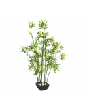 Bambù artificiale, con vaso, altezza 122 cm, pianta decorativa verde, 50 x 42 x 122 cm