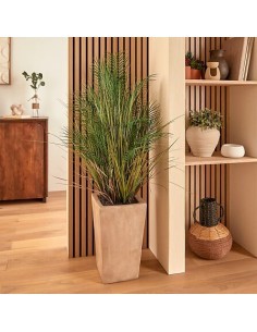 Palma artificiale, con vaso in ceramica beige, multicolore, altezza 142 cm, 60 x 60 x 142 cm