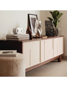 Ficus artificiale, con vaso in ceramica argentata, multicolore, altezza 54 cm, 34 x 34 x 54 cm