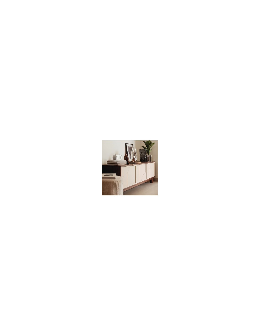 Ficus artificiale, con vaso in ceramica argentata, multicolore, altezza 54 cm, 34 x 34 x 54 cm