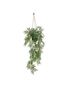 Bambù pensile, pianta artificiale verde, Liora, H. 67 cm, 10 x 10 x 75 cm