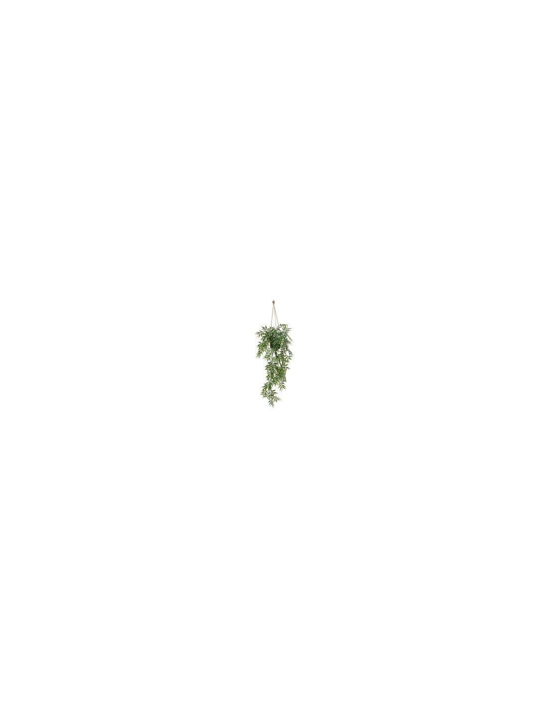 Bambù pensile, pianta artificiale verde, Liora, H. 67 cm, 10 x 10 x 75 cm