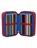 ASTUCCIO SPIDERMAN CON COLORI INCLUSI, MULTISCOMPARTI, 3 ZIP 2700001257