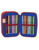 ASTUCCIO SPIDERMAN CON COLORI INCLUSI, MULTISCOMPARTI, 3 ZIP 2700001257