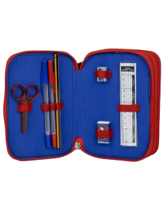 ASTUCCIO SPIDERMAN CON COLORI INCLUSI, MULTISCOMPARTI, 3 ZIP 2700001257