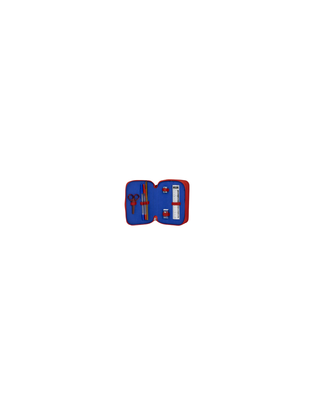 ASTUCCIO SPIDERMAN CON COLORI INCLUSI, MULTISCOMPARTI, 3 ZIP 2700001257