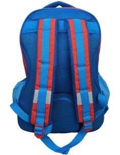 ZAINO GRANDE SUPERMARIO, 45X31X15 CM, 2 SCOMPARTI, TASCHE ZIP, TASCHE LATERALI, SCUOLA, BAMBINI