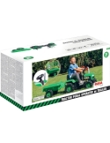 TRATTORE CON RIMORCHIO VERDE A PEDALI DOL8053 FARMER2 GIOCATTOLO BAMBINI, +3 ANNI, MEZZO AGRICOLO, ESTERNO, ROBUSTO