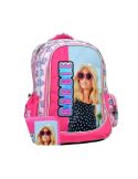 ZAINO GRANDE CON 3 CERNIERE DI BARBIE 349-86031 PER SCUOLA, BAMBINA