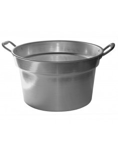 CALDAIA IN ALLUMINIO 2 MANICI 80 CM CON COPERCHIO PENTALUX su TreG ...