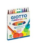Giotto Turbo Color – Pennarelli Punta Fine, 12 Colori Intensi