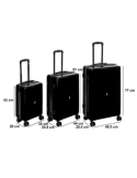 VALIGIA 213500 1 MIS ABS NERO CON RUOTE 35X20X55CM