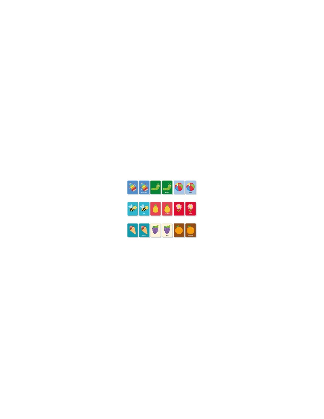 Clementoni Primo Memo Flashcards – Carte Educative per la Memoria