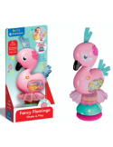 Clementoni Fancy Flamingo Sonaglino Interattivo per Prima Infanzia – Melodie e Colori Stimolanti