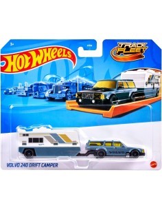 Hot Wheels Camion da Pista Track Fleet Mattel HYT56 – Veicoli Assortiti con Rimorchio
