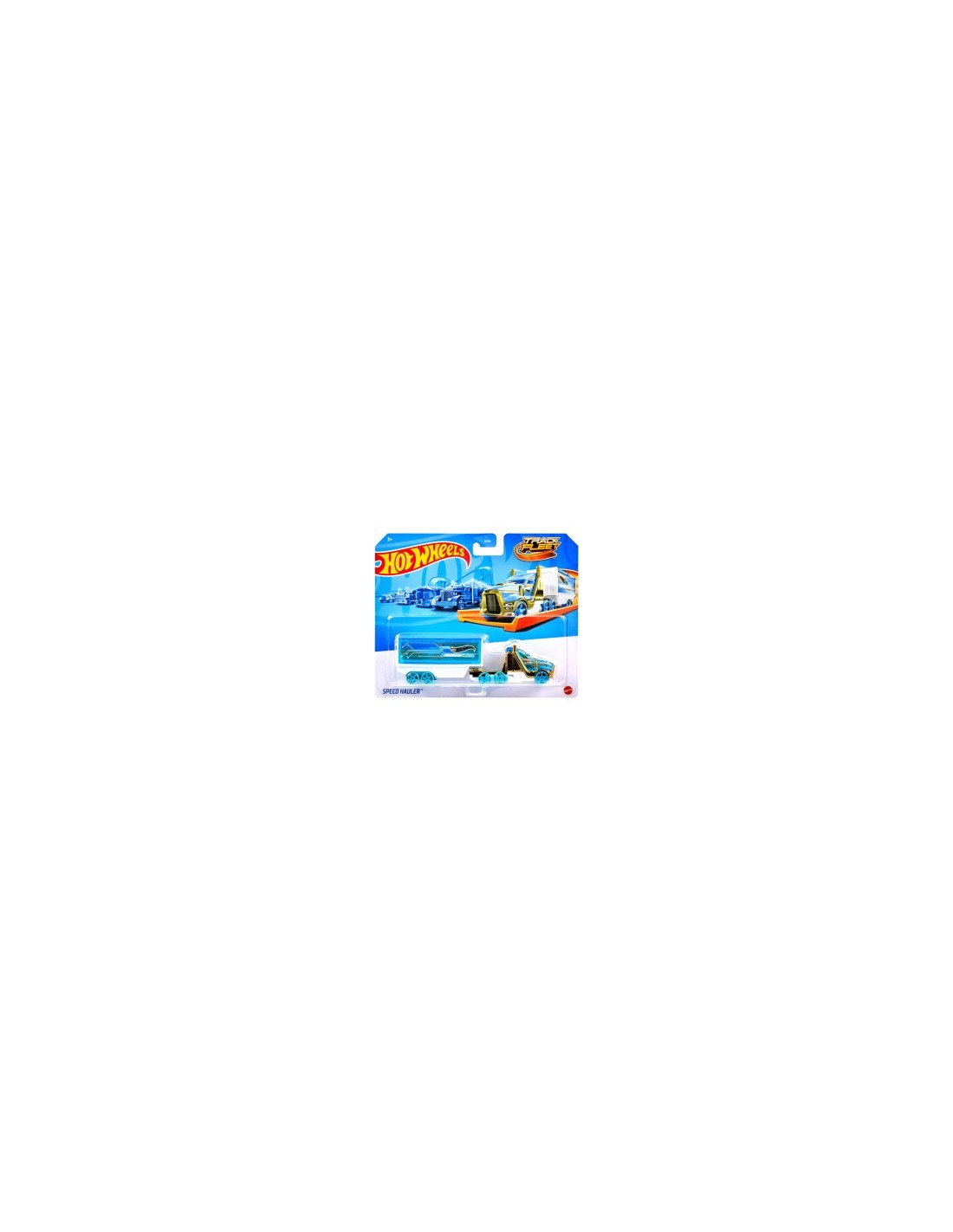 Hot Wheels Camion da Pista Track Fleet Mattel HYT56 – Veicoli Assortiti con Rimorchio