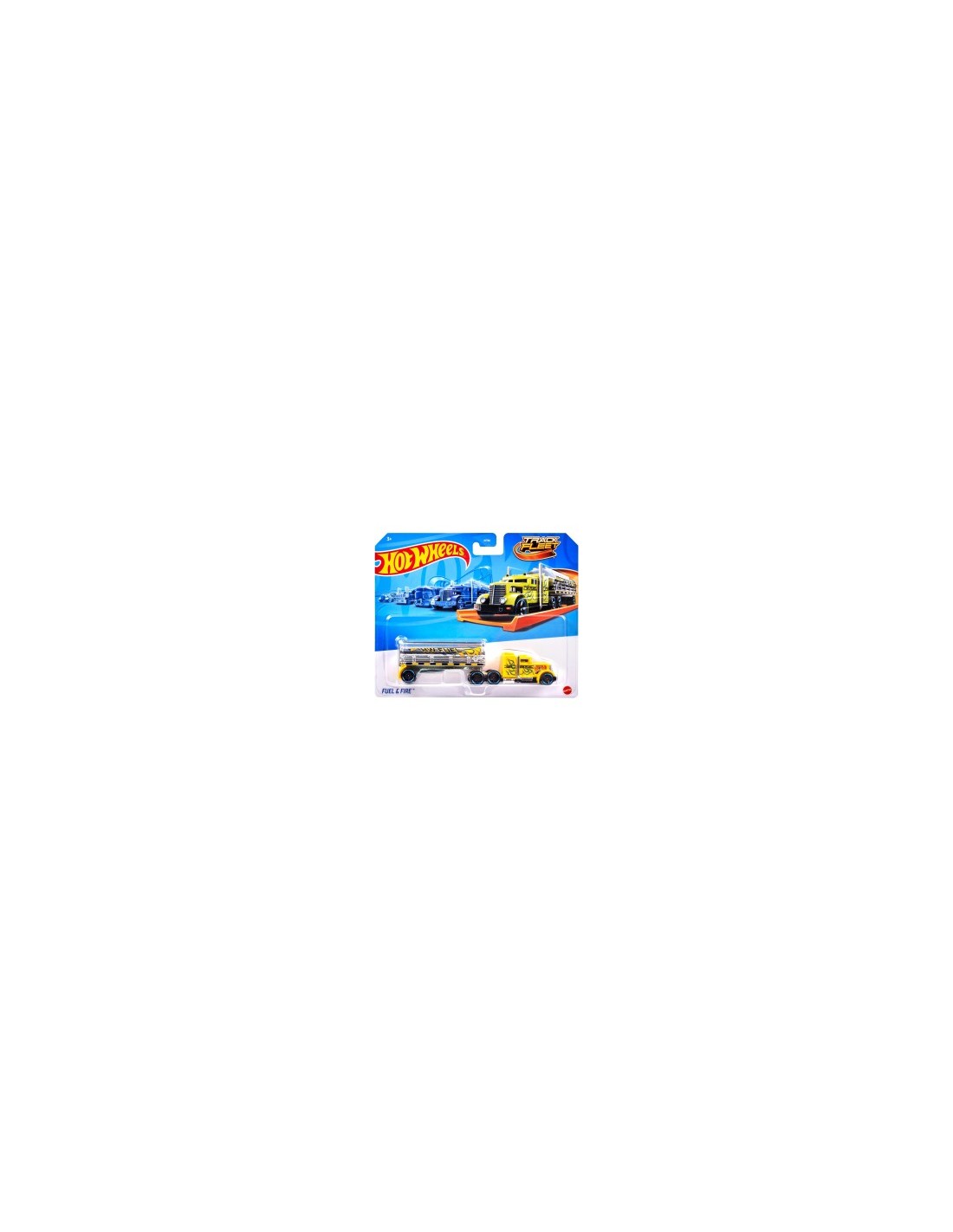 Hot Wheels Camion da Pista Track Fleet Mattel HYT56 – Veicoli Assortiti con Rimorchio