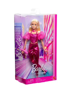 Barbie Fashionista Deluxe Metallic Bionda – Abito Rosa Metallizzato e Accessori
