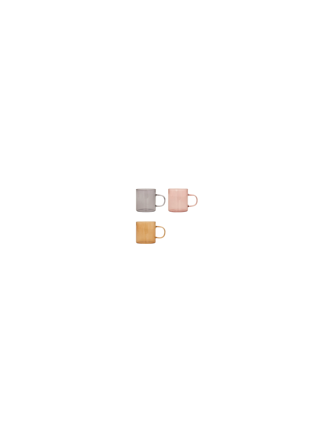 Tazzina espresso Mia, 10 cl, vetro colorato, assortita, dimensioni 7,9x5,3x5,7 cm
