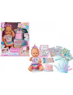 Nenuco Unicorn Birthday Famosa – Bambola Compleanno con Torta Personalizzabile
