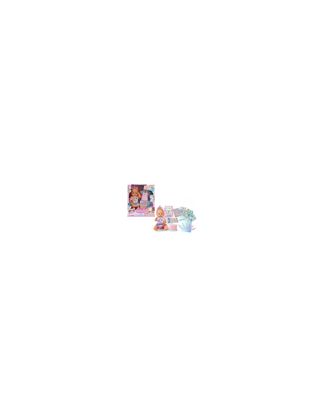 Nenuco Unicorn Birthday Famosa – Bambola Compleanno con Torta Personalizzabile