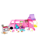 BARBIE, CAMPER DEI SOGNI, TENDA SUL TETTO, BARBECUE CAMBIA COLORE, OLTRE 60 ACCESSORI, PLAYSET MATTEL
