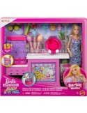 BARBIE CHIOSCO ZUCCHERO FILATO GIOCATTOLO CON 20 ACCESSORI MATTEL JFV67