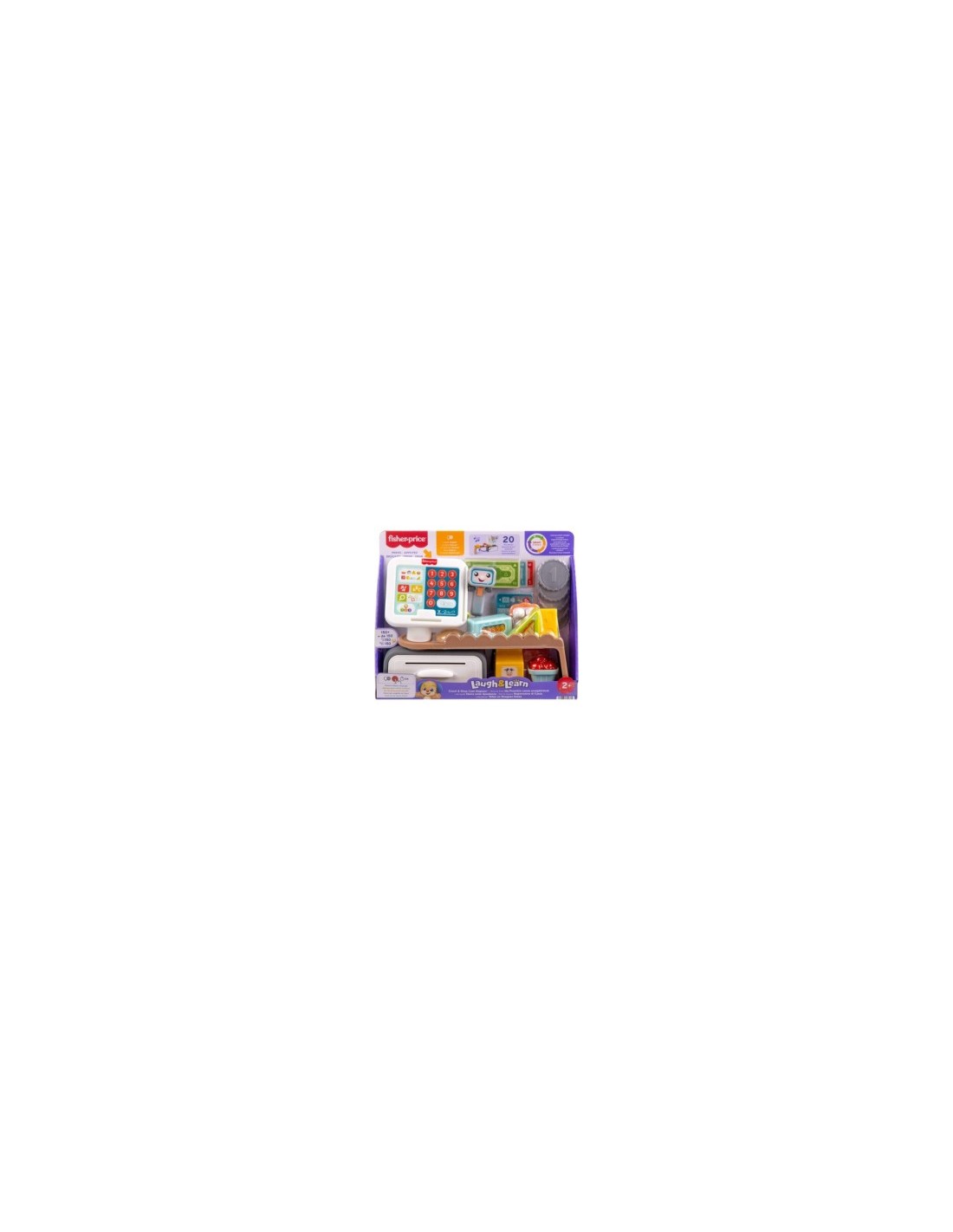 REGISTRATORE DI CASSA, EDUCATIVO, INTERATTIVO, OLTRE 150 SUONI E FRASI, 20 ACCESSORI, BAMBINI 2+ ANNI MATTEL FP JGX00