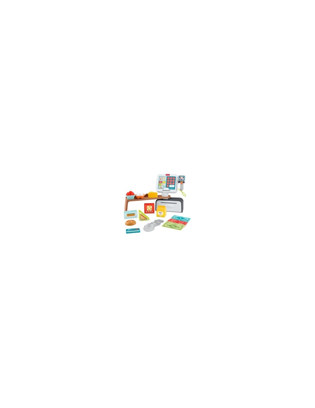 REGISTRATORE DI CASSA, EDUCATIVO, INTERATTIVO, OLTRE 150 SUONI E FRASI, 20 ACCESSORI, BAMBINI 2+ ANNI MATTEL FP JGX00