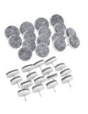 CONF 16 FELTRINI CHIODATI 202488 12CM GRIGIO