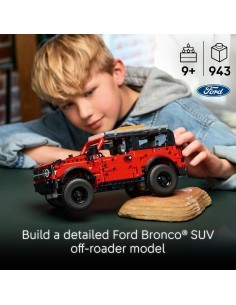 LEGO Technic 42213 SUV Ford Bronco, Modello Off-Road Dettagliato