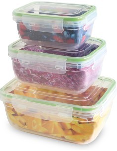Set 3 Contenitori Rettangolari Pedrini 400/800/1400ML