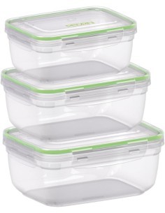 Set 3 Contenitori Rettangolari Pedrini 400/800/1400ML